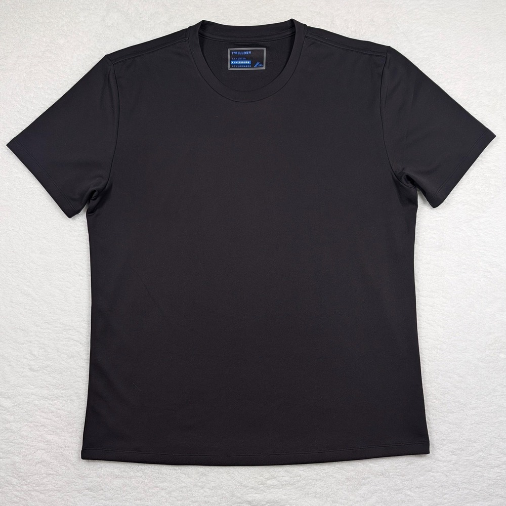 Twillory Shirt Mens 2XL Black Athletic Athleisure Athlounger Crewneck Tee